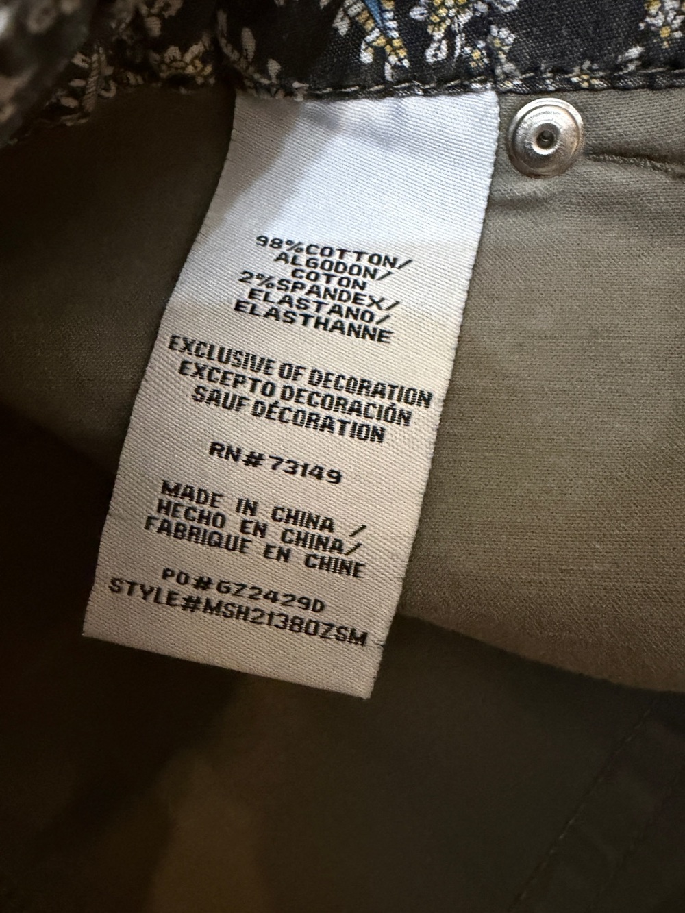 one 5 one Gray Utility Patch-Pocket Shorts - Picture 4 of 6